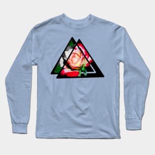 abstract rose digital painting Long Sleeve T-Shirt